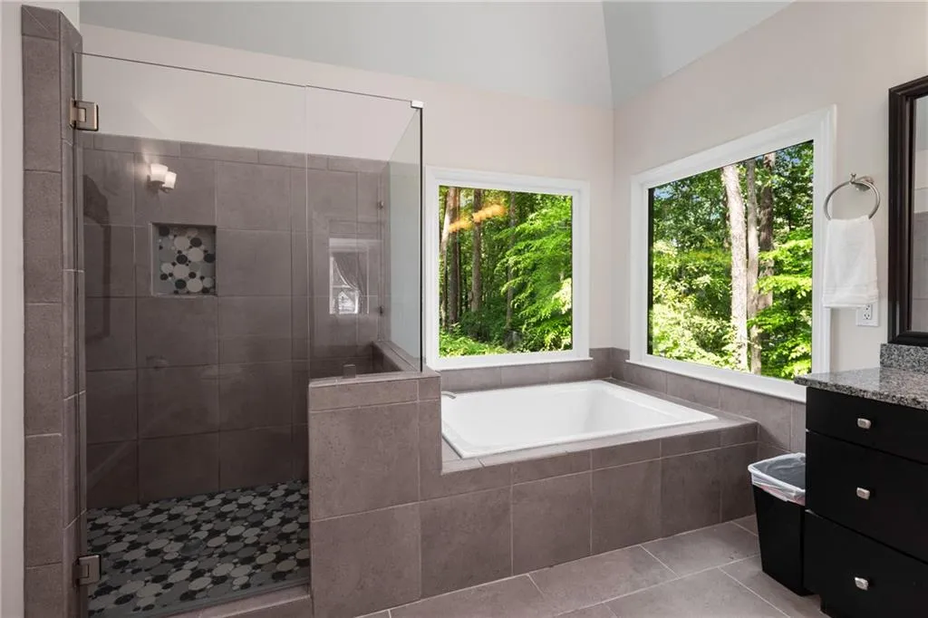 900 Edgewater Drive~  An alternate view of the Primary Bathroom.