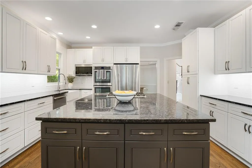 Enormous Island which is perfect for buffets, meal prep, homework, baking cookies...