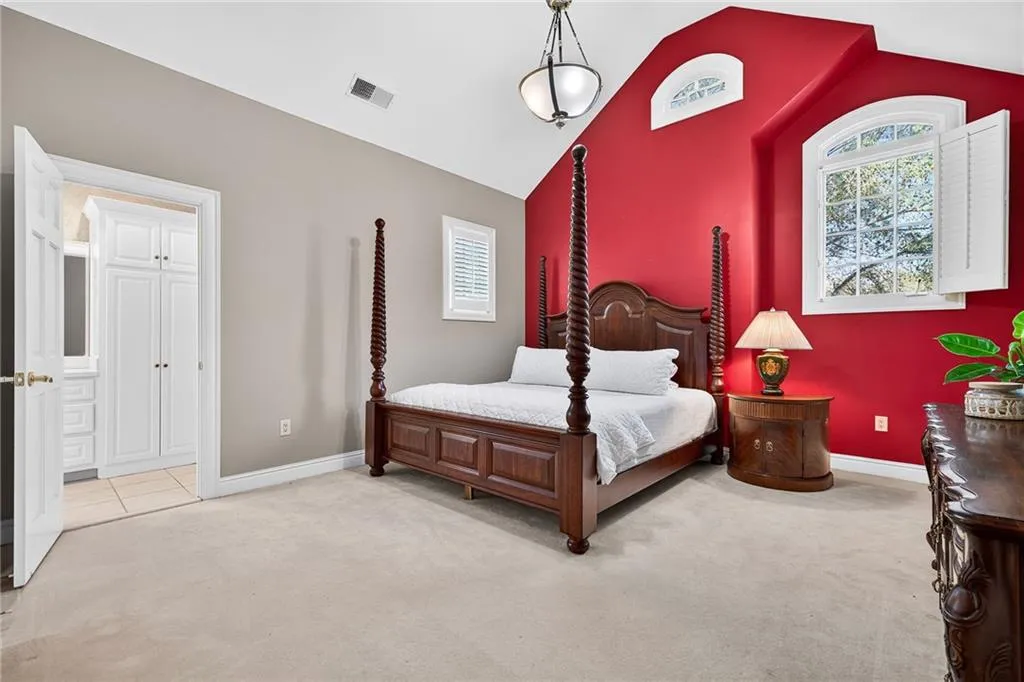One of two upper level spacious secondary bedrooms
