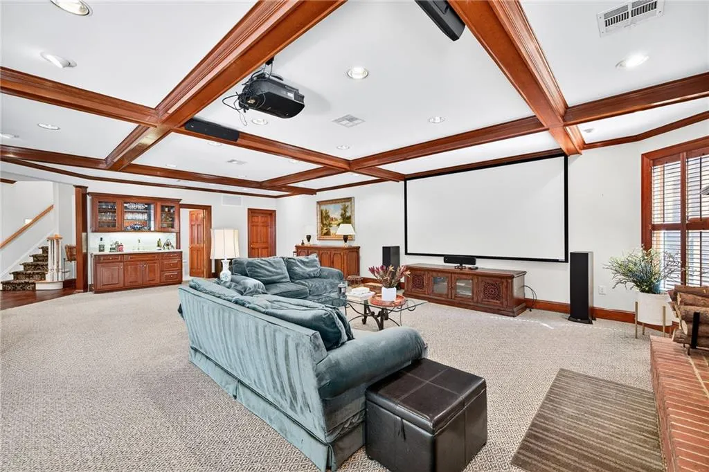 Terrace level is the ultimate in entertaining with cinema size screen that stays with the property