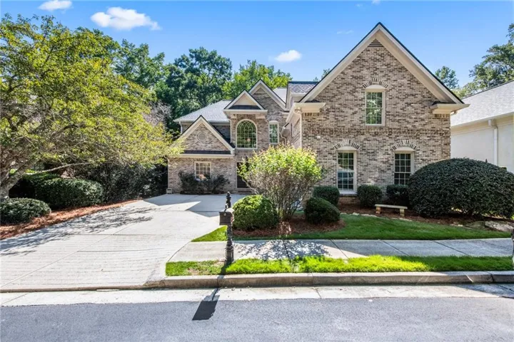 Brick exterior with stone accents