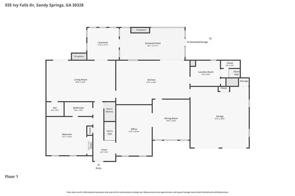 935 Ivy Falls Drive, Sandy Springs, Georgia 30328, 5 Bedrooms Bedrooms, ,4 BathroomsBathrooms,Residential,For Sale,935 Ivy Falls Drive,7758292