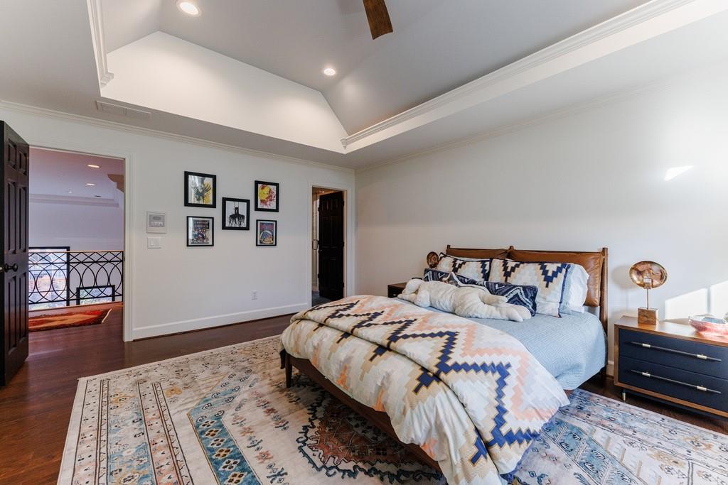 Upstairs bedroom featuring totally renovated, en-suite bath and large walk in closet