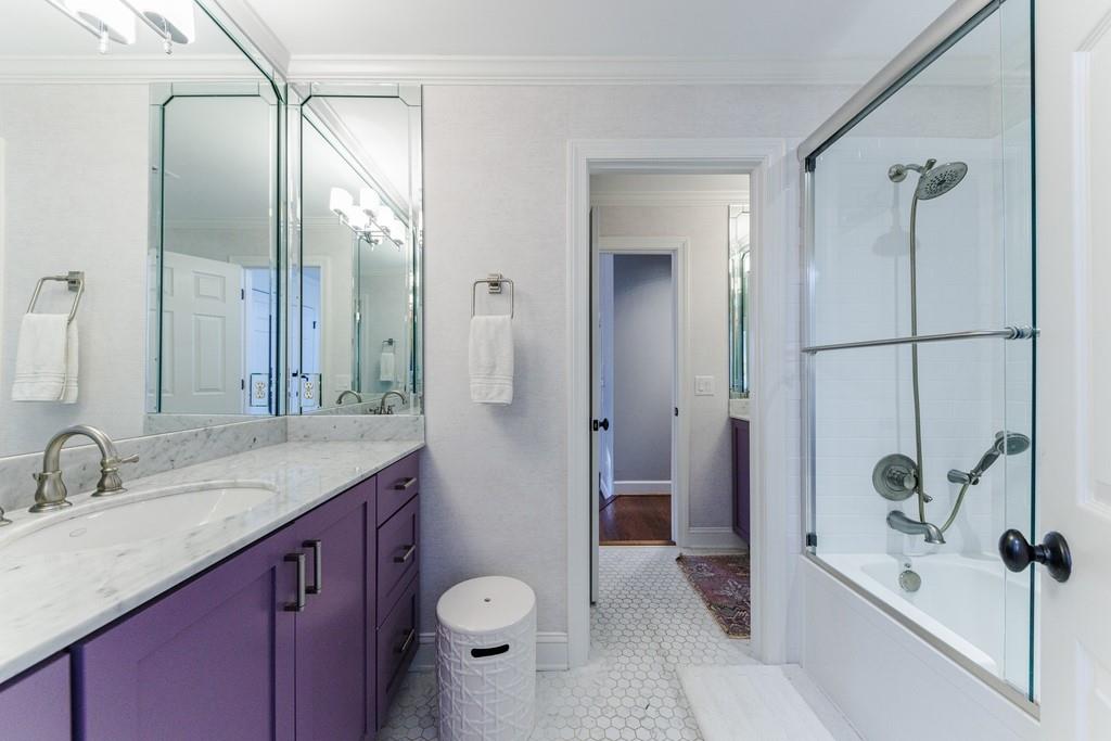 Totally renovated bath with two sinks