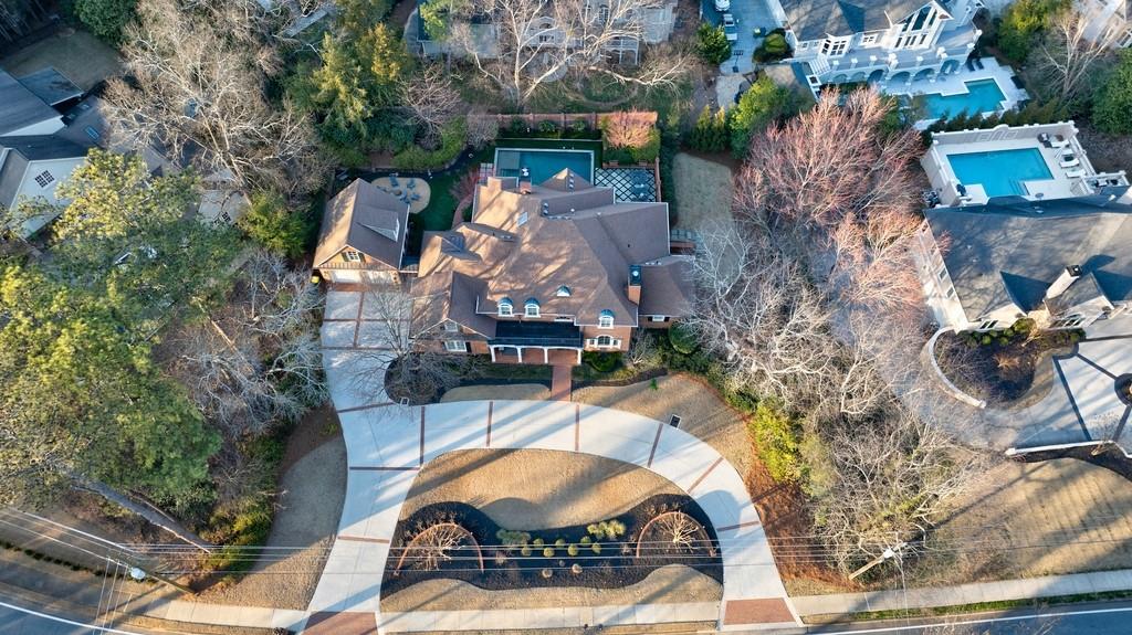 Stately, traditional home with circular driveway