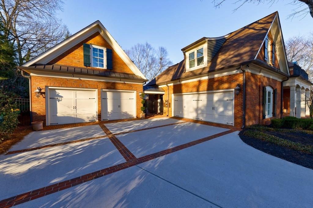 Room for four cars with the detached 2 car addition