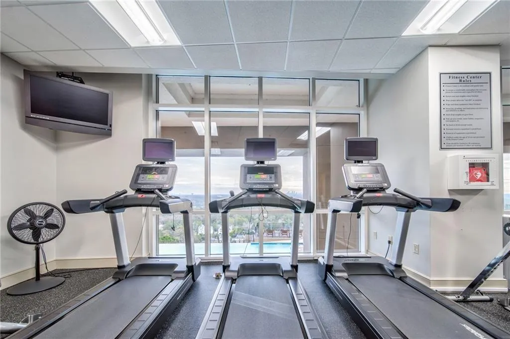 Endless views while you're working out.
