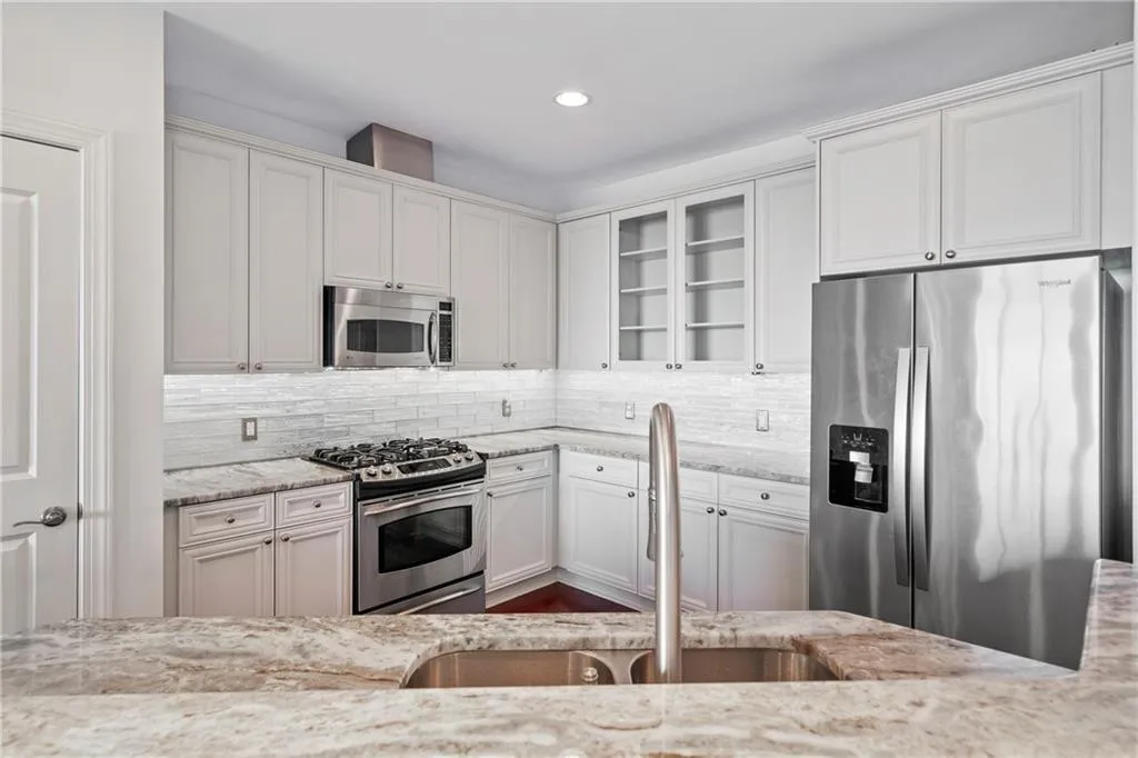 Newly renovated and brightened kitchen.