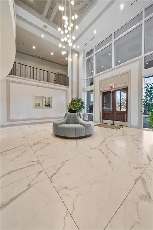 Gorgeous new lobby awaiting new furniture.