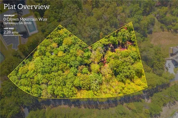 View of property location with property parcel outlined