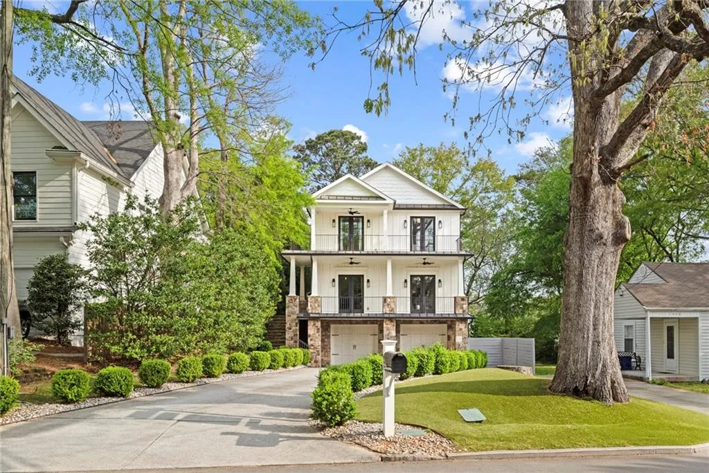 Sits back on the lot for an impressive driveway!