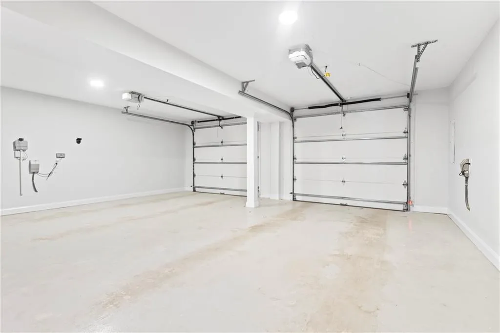 Oversized double car garage