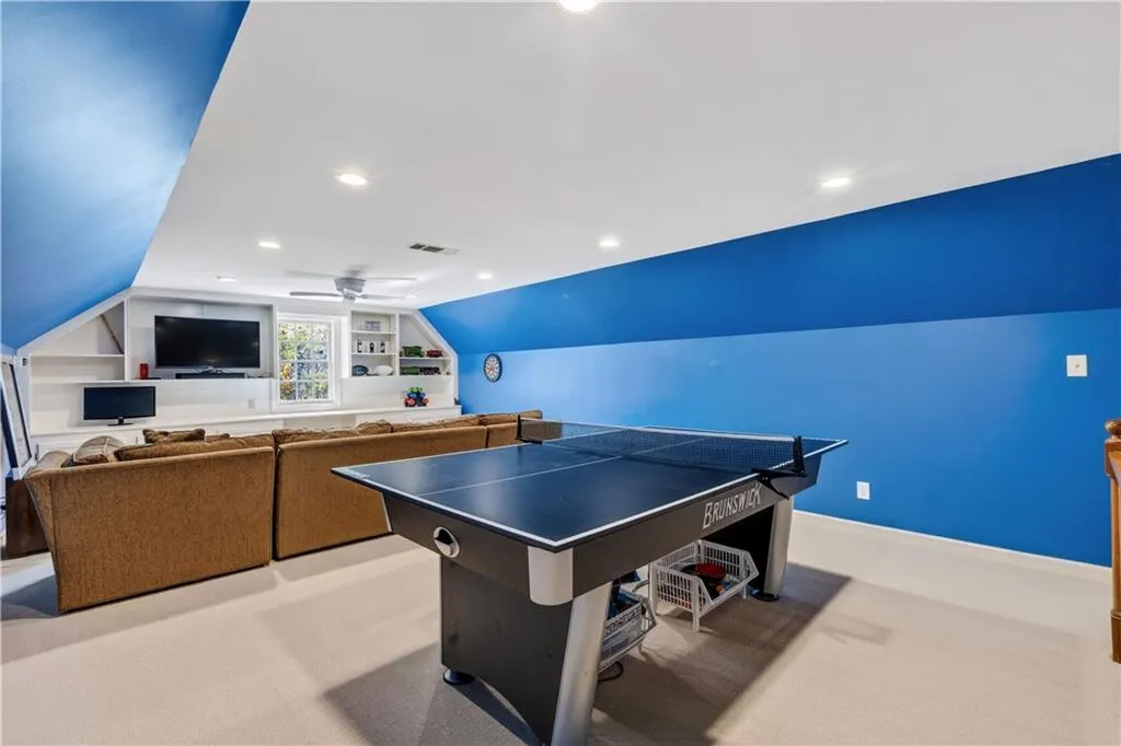 Finished 3rd floor recreation room