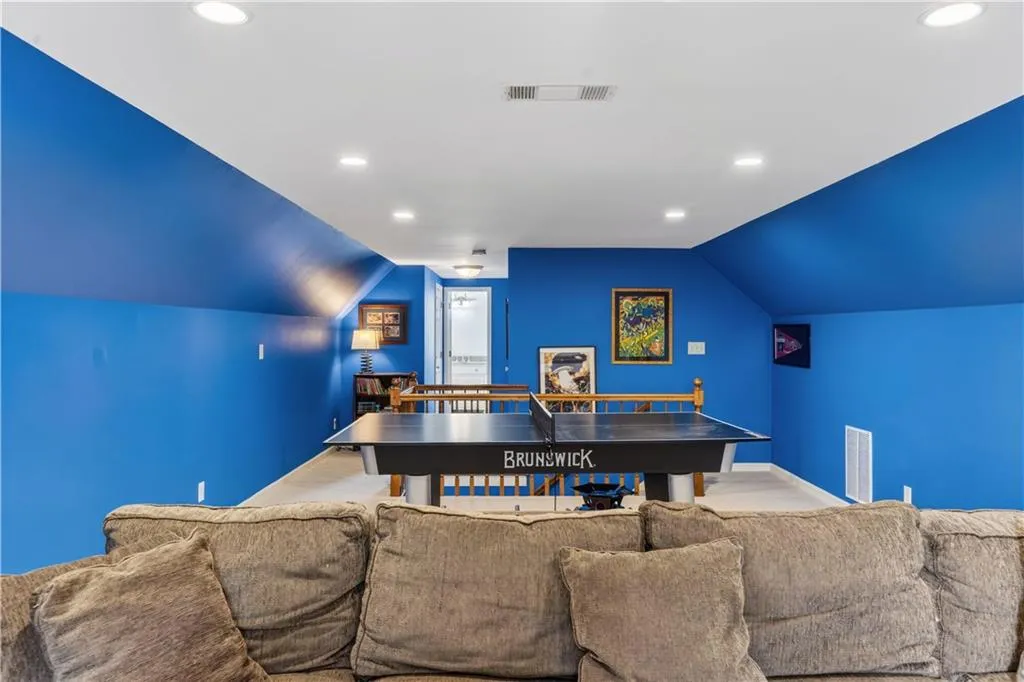 Finished 3rd floor recreation room