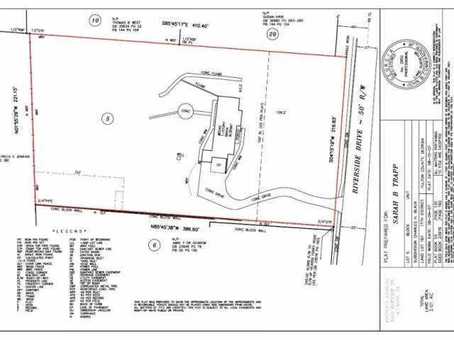 6040 Riverside Drive Nw, Atlanta, Georgia 30328, ,Land,Sold,6040 Riverside Drive Nw,3846428