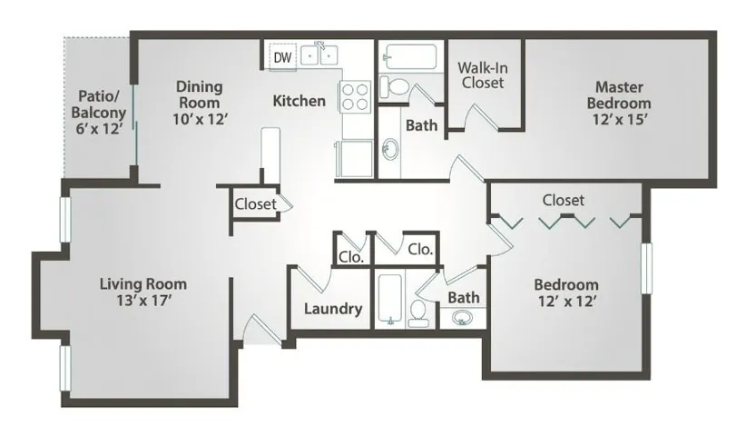 View of floor plan / room layout