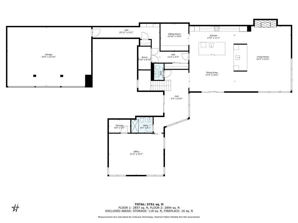 Main level floor plan