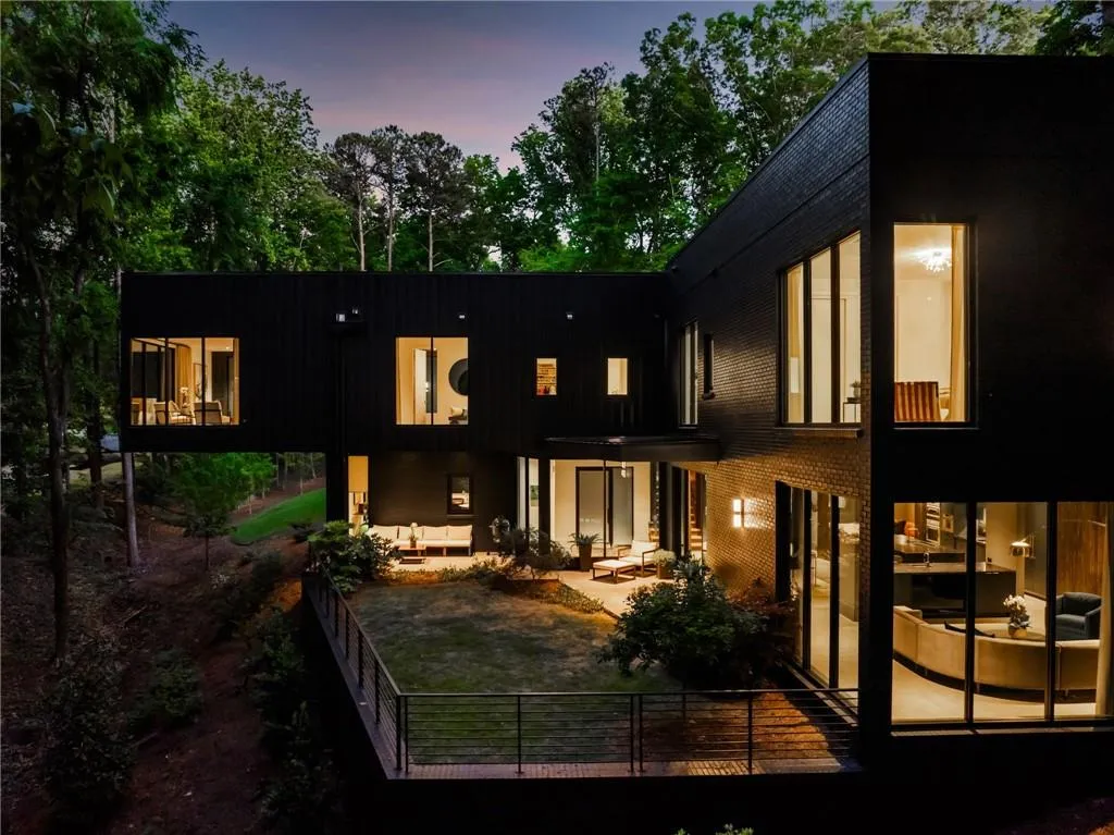 View of back house at dusk