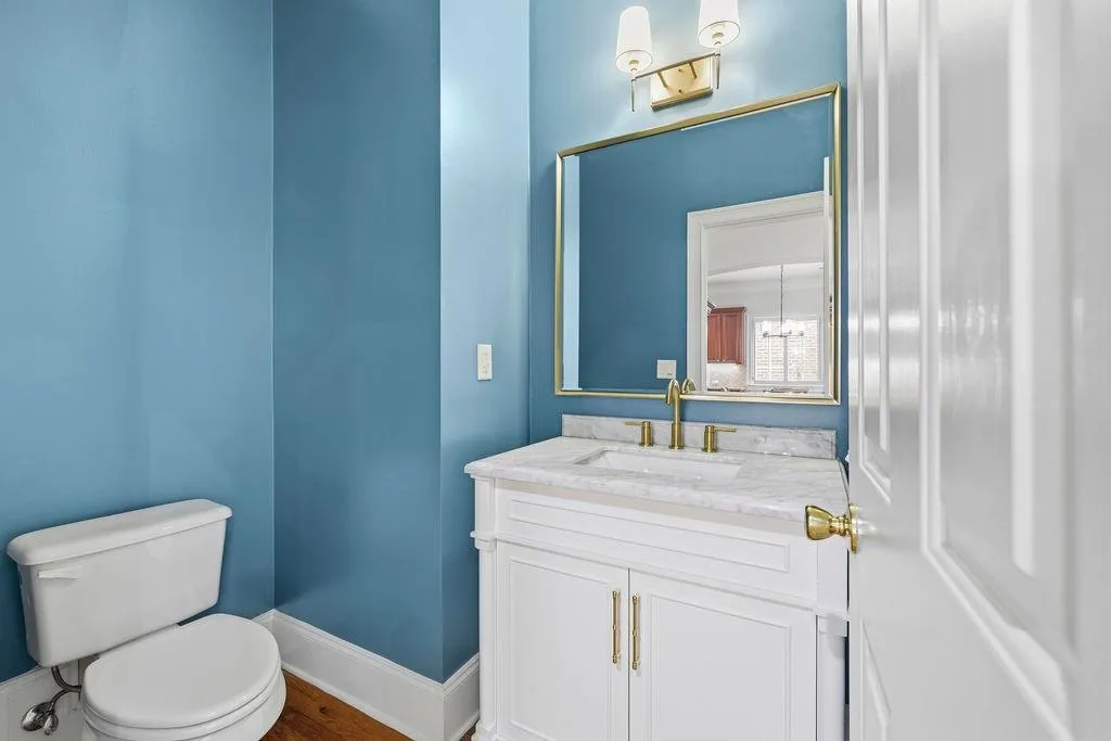 Updated main-level half bath