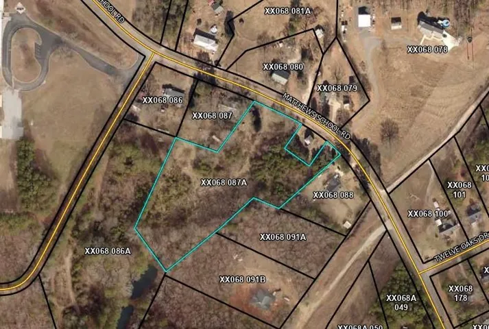 Parcel Map. Illustrating the boundaries and identification numbers of the property and surrounding parcels