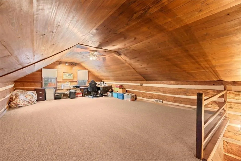 Multipurpose room upstairs log cabin