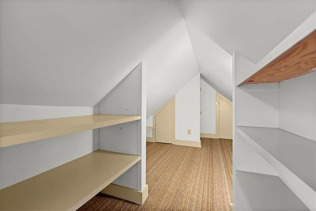 Storage and precious little space upstairs off one of the bedrooms
