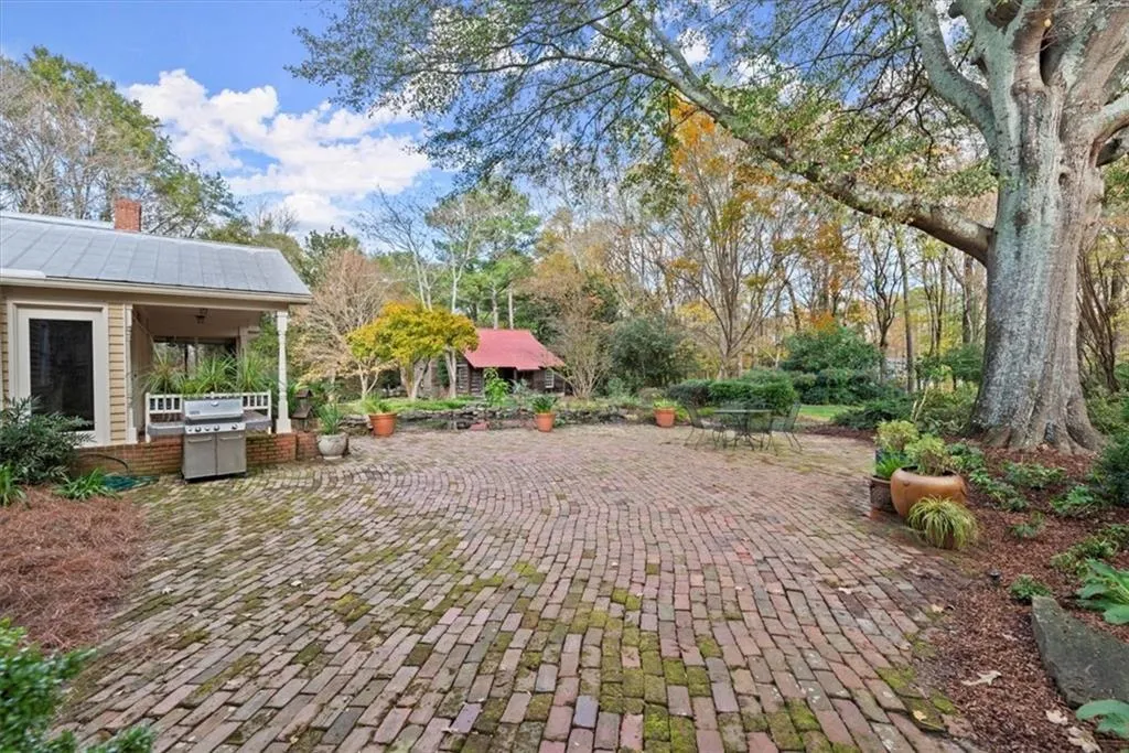 Expansive back patio - can't you see the twinkling lights above your celebrating friends and family?