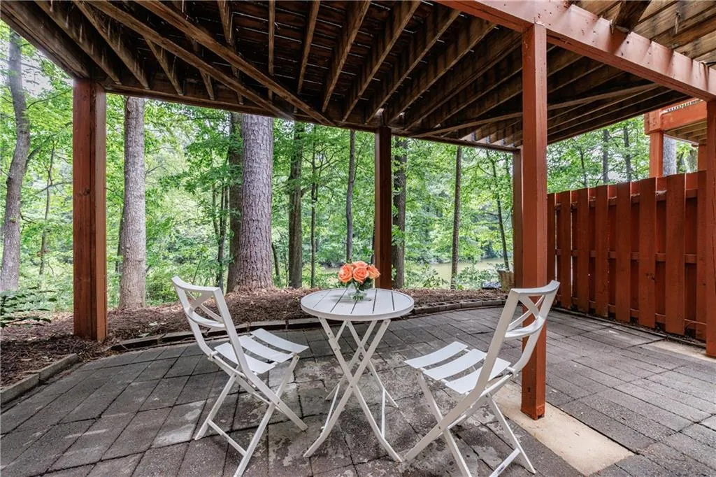 Covered Lake Level Patio