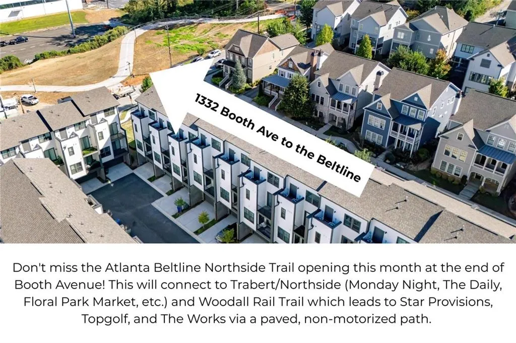 Direct access to Atlanta Beltline Northwest Trail and Woodall Rail Trail!