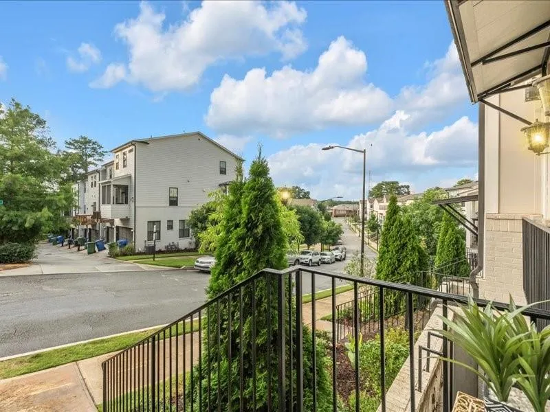 Balcony with a residential view