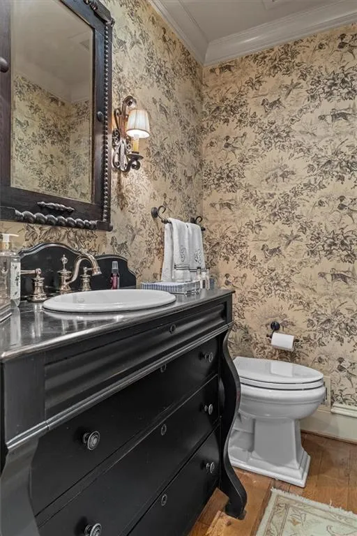 Main level powder room