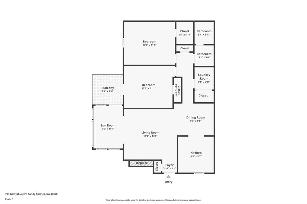 704 Gettysburg Place, Atlanta, Georgia 30350, 2 Bedrooms Bedrooms, ,1 BathroomBathrooms,Residential,For Sale,704 Gettysburg Place,7745039