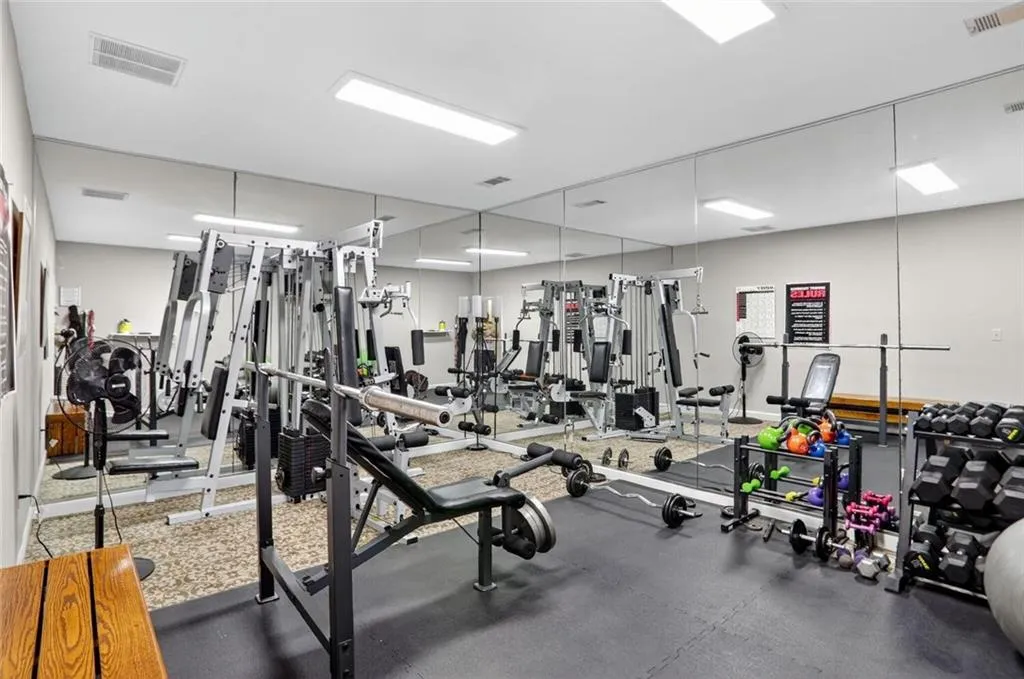 View of workout area