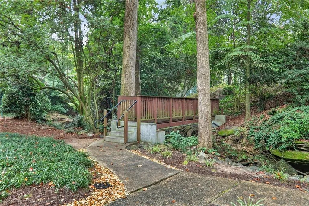View of yard featuring a deck