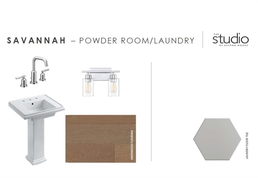 Lot 48- Powder Room design palette