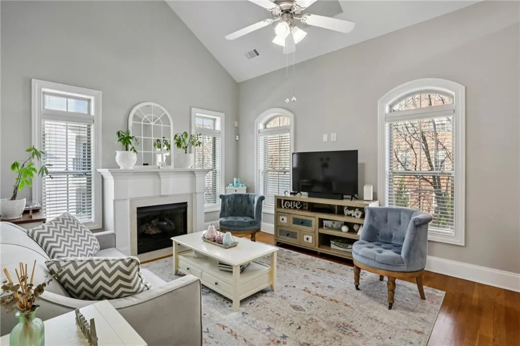 Vaulted family room