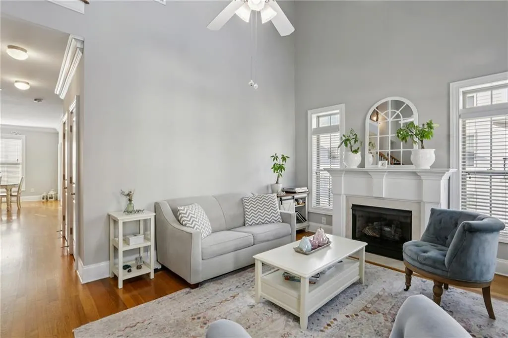 Vaulted family room