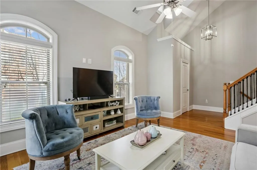 Vaulted family room