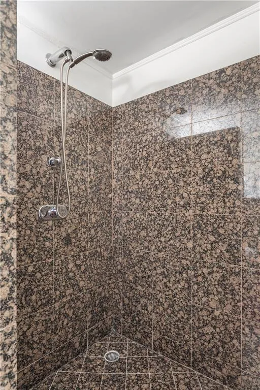 Very large walk-in shower.