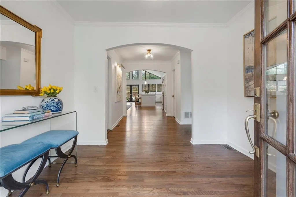Gracious entry sets the tone for this bright and beautiful home.