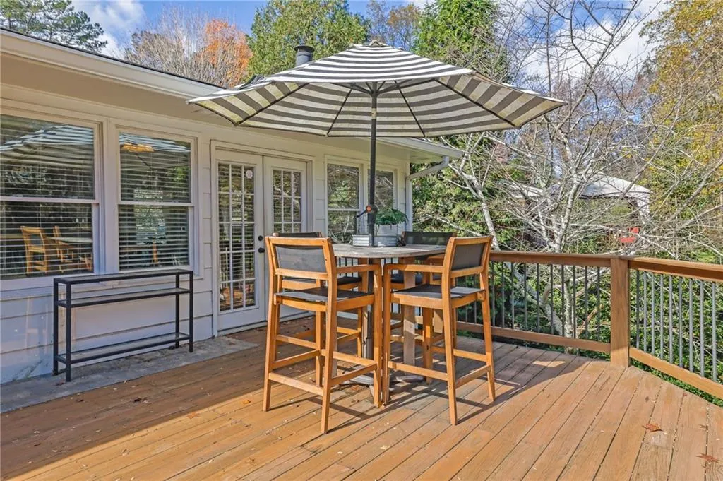 View of deck