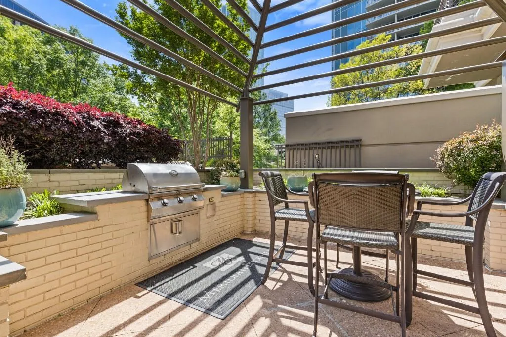 Outdoor grilling area