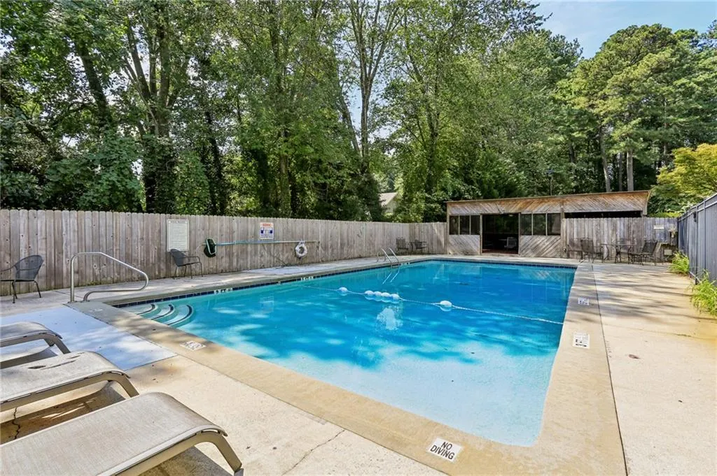 Community pool.  Very quiet.