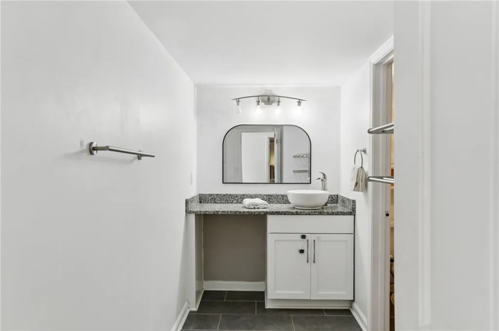 Terrace level bathroom.