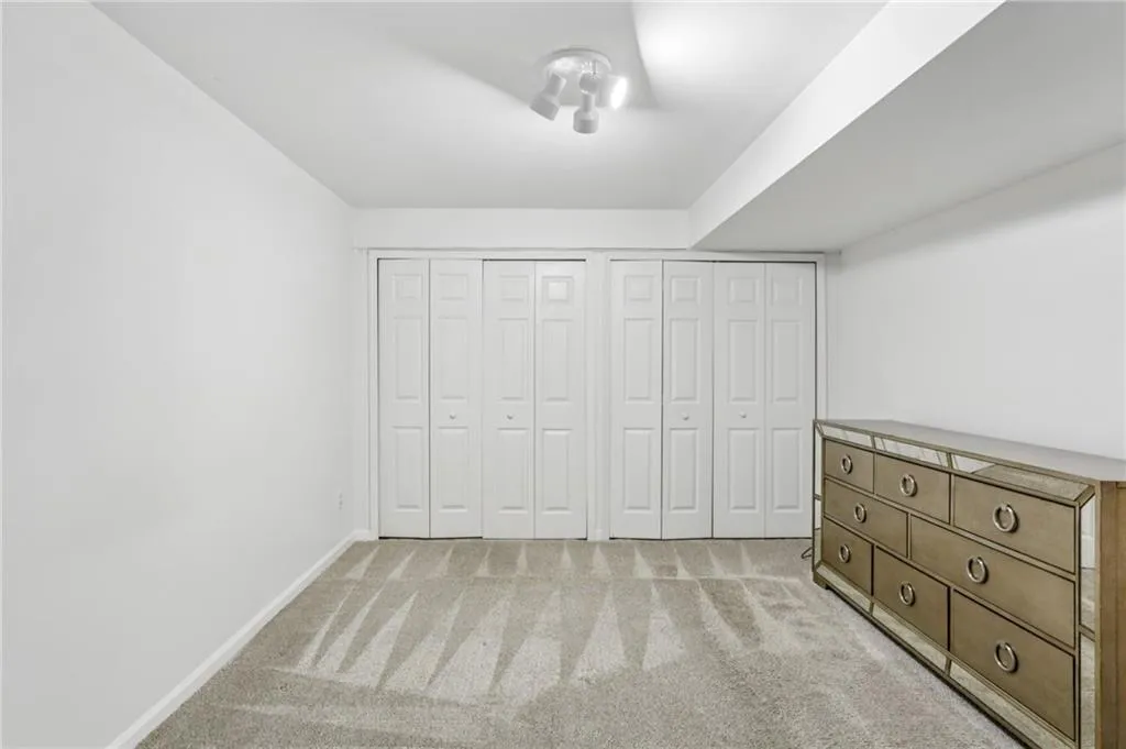 Terrace level bedroom has a full bath.