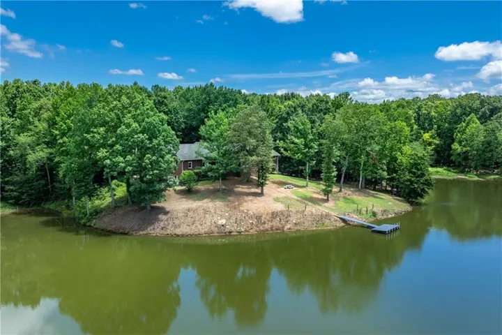 Rear of home overlooking the lake.