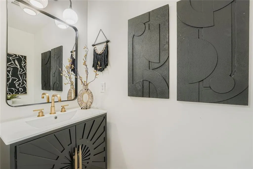Bathroom featuring vanity