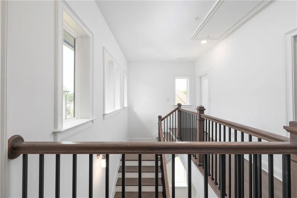 Elevator shaft installed at landing