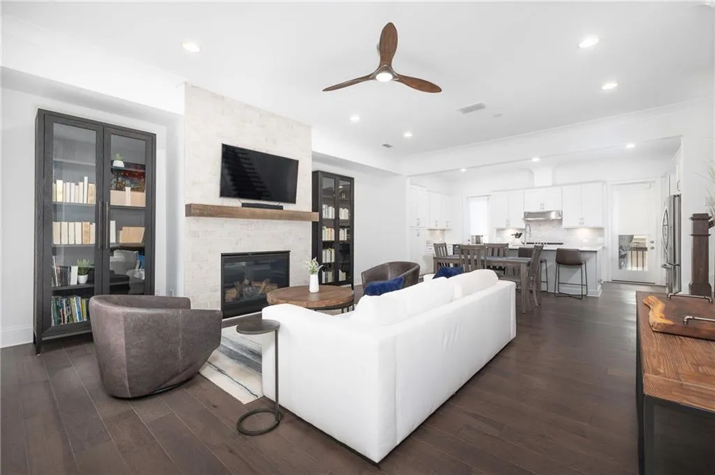 Open concept living room on main