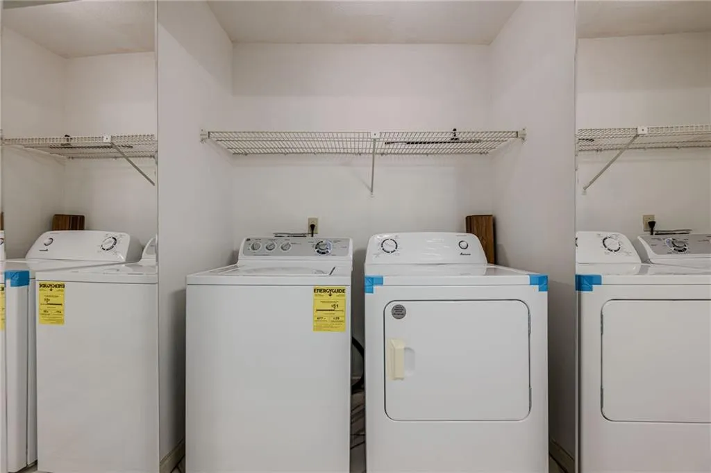 Laundry area featuring washer and clothes dryer